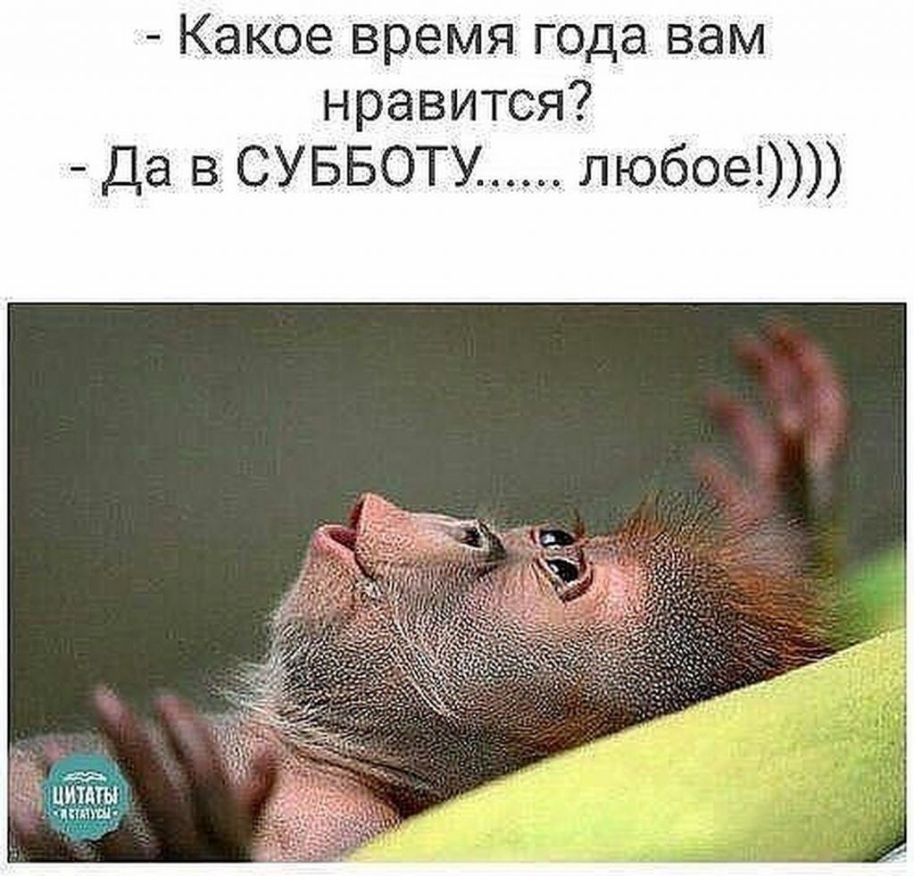 Какое время года вам нравится _ да в СУББОТУ_ лю_бое