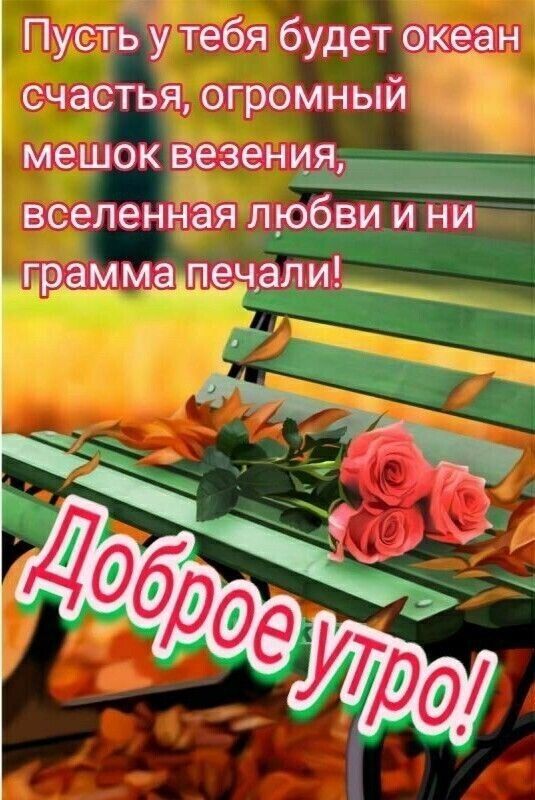 Пусть у тебя будет океан счастья огромный мешок везения ___а вселенная любви и ни грам ма атенал И