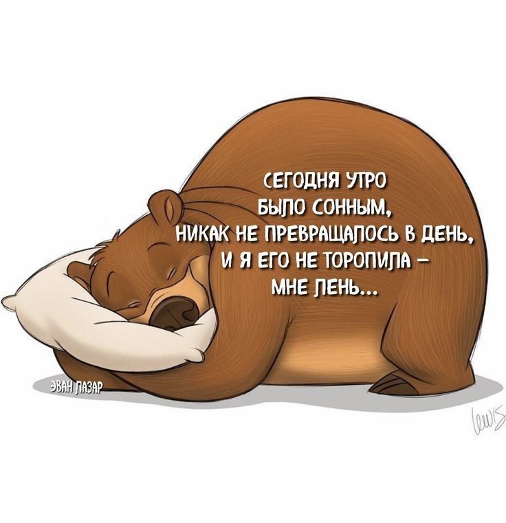 СЕГОДНЯ УТРО БЫЛО СОННЫМ НИКАК НЕ ПРЕБРАЩАПОСЬ В ЛЕНЬ И Я ЕГО НЕ ТОРОПИПА МНЕ ЛЕНЬ