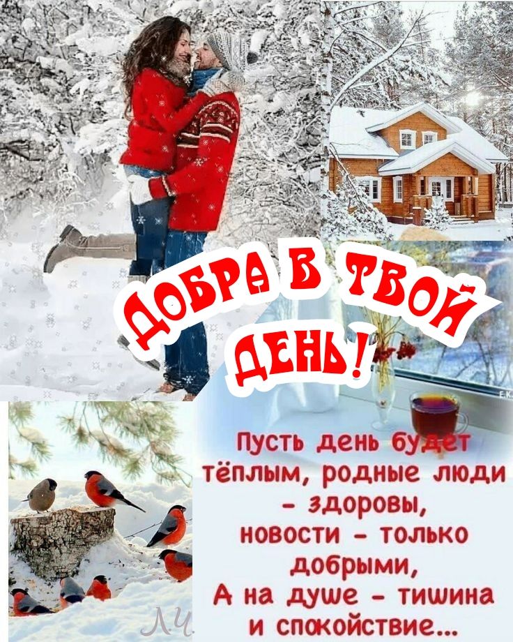 Пусть день в тёплым родные люди здоровы новости только добрыми А на душе тишина и спокойствие
