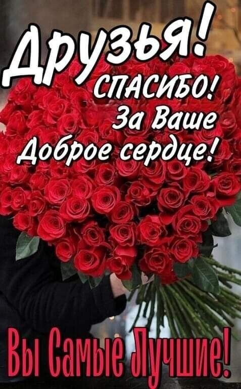 Друзвя'и спасибо!  За ваше доброе сердце!  ,  м  да