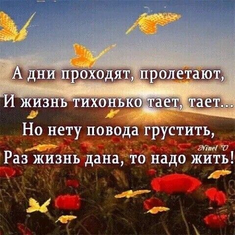 Раз жизньчдана то надо жить О т _