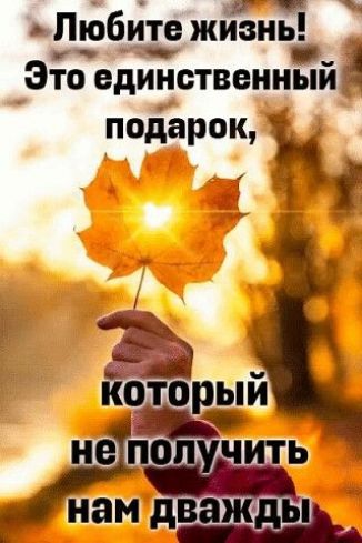 Любите жизнь Это единственный Ь Ёбторый не по ЧИТЬ нам на