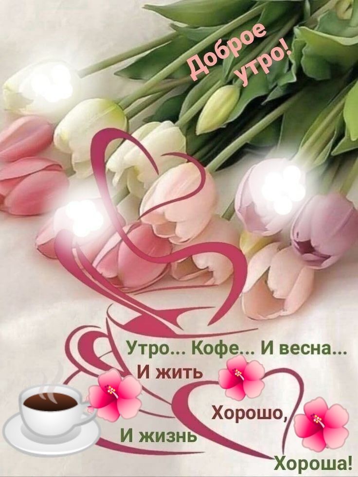 ___ Утро Кофе И весна И жить о і Хщюшо И жизны Хороша