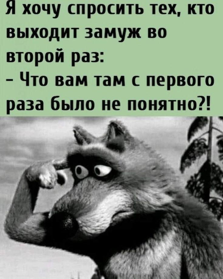 Я хочу спросить тех кто выходит замуж во второй раз Что вам там с первого раза было не понятно от Я