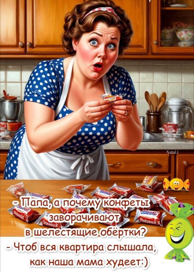 - Папа, а почему конфеты 