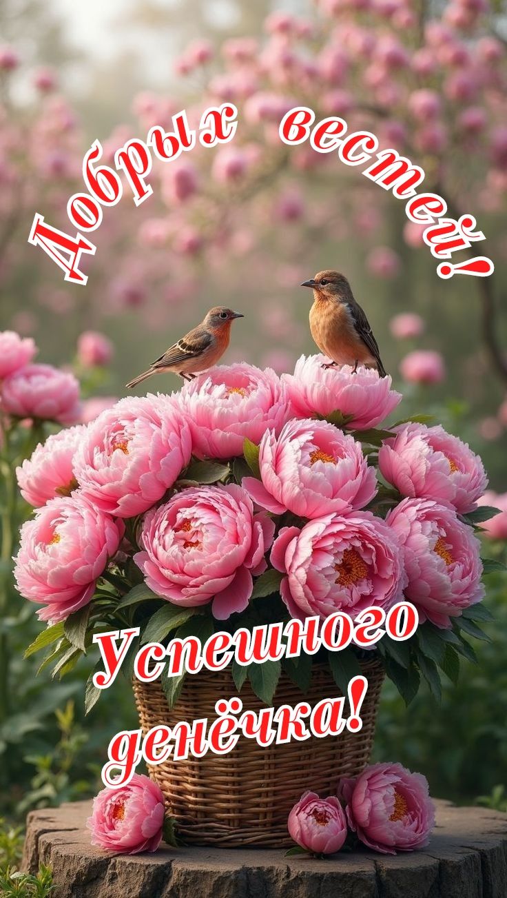Добрых вестей! Успешного денёчка!