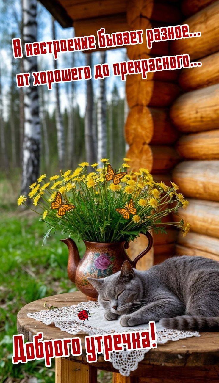 Я настроение бывает разное... от хорошего до прекрасного... Доброе утречка!