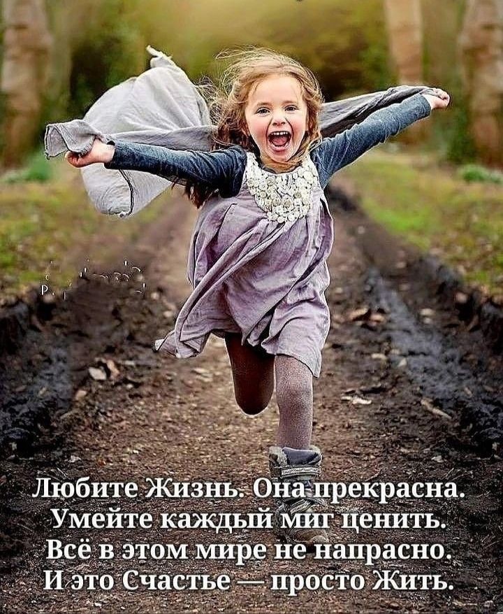 Любите Жизнь. Она прекрасна. Умейте каждый миг ценить. Всё в этом мире не напрасно. И это Счастье — просто Жить.
