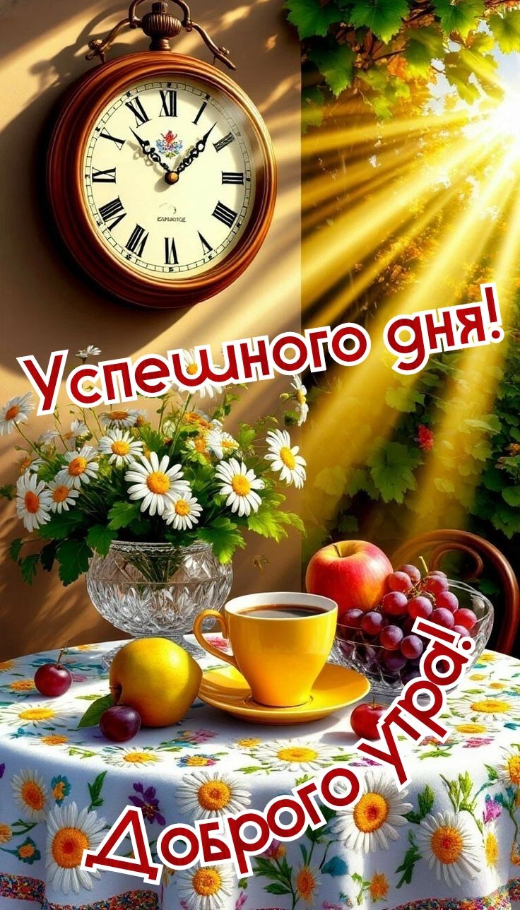 Успешного дня! Доброе утро!