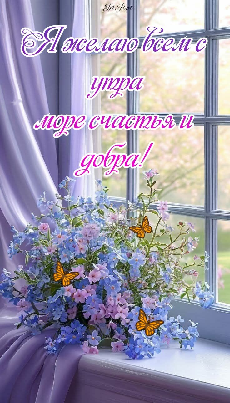 Я желаю всем с утра море счастья и добра!