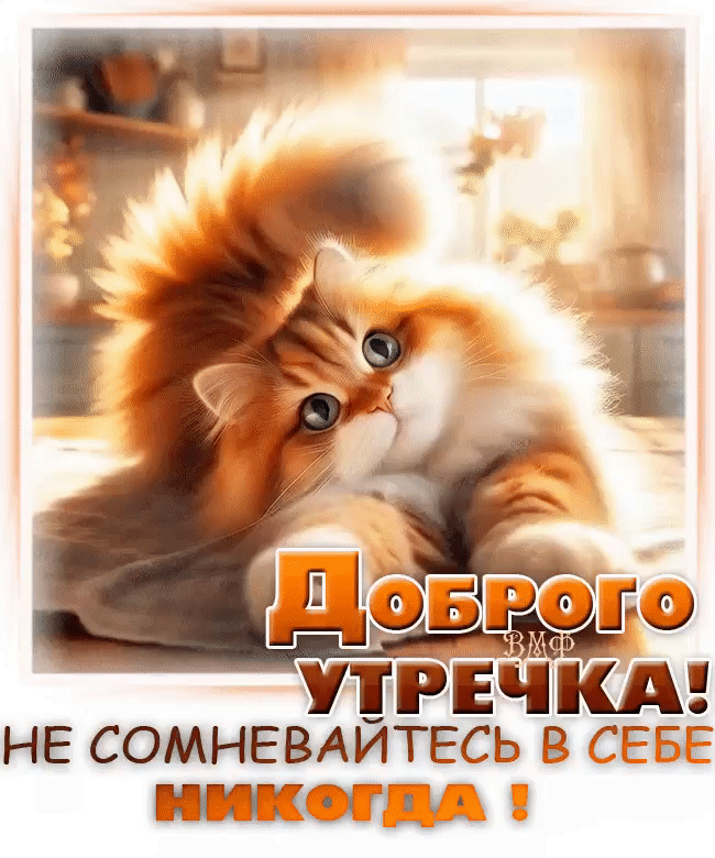 Доброе утречка! Не сомневайтесь в себе никогда!
