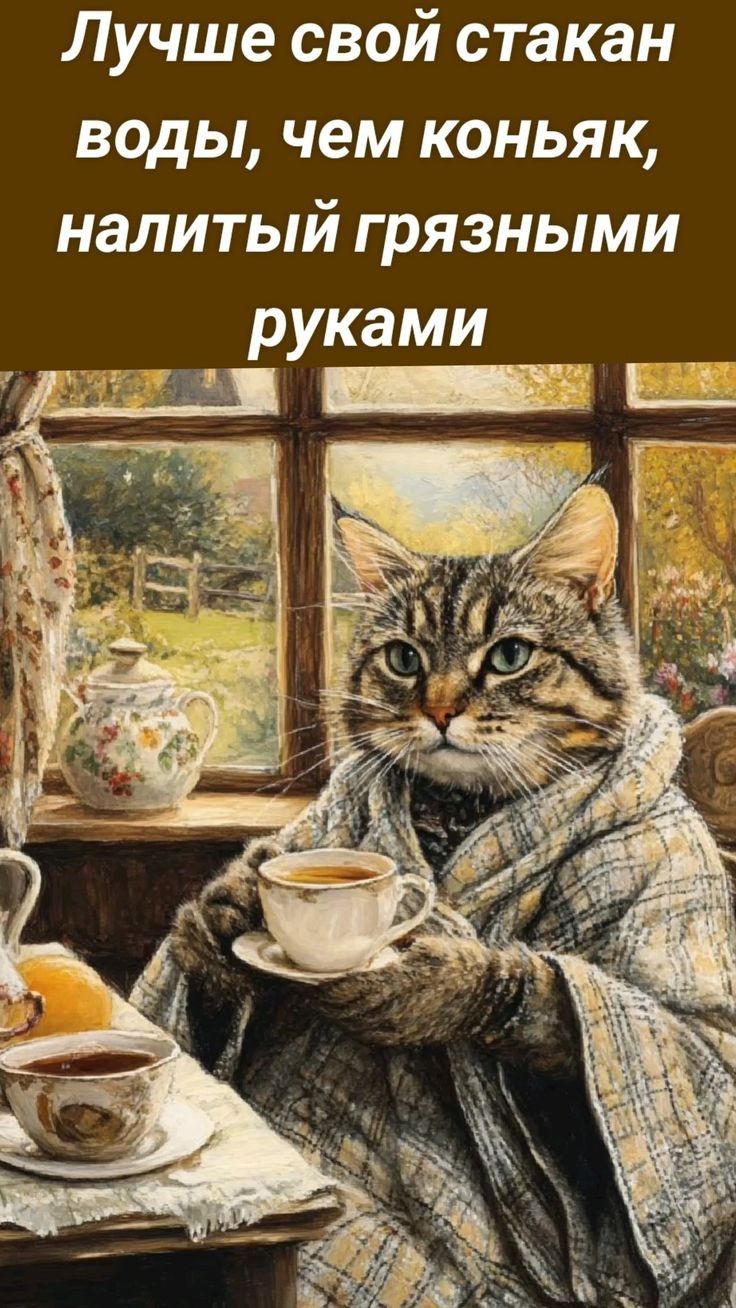 Лучше свой стакан воды, чем коньяк, налитый грязными руками