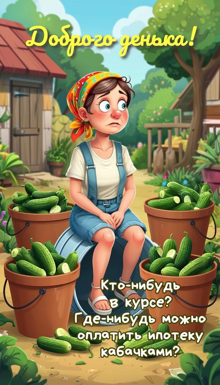 Доброого денька! Кто-нибудь в курсе? Где-нибудь можно оплатить ипотеку кабачками?