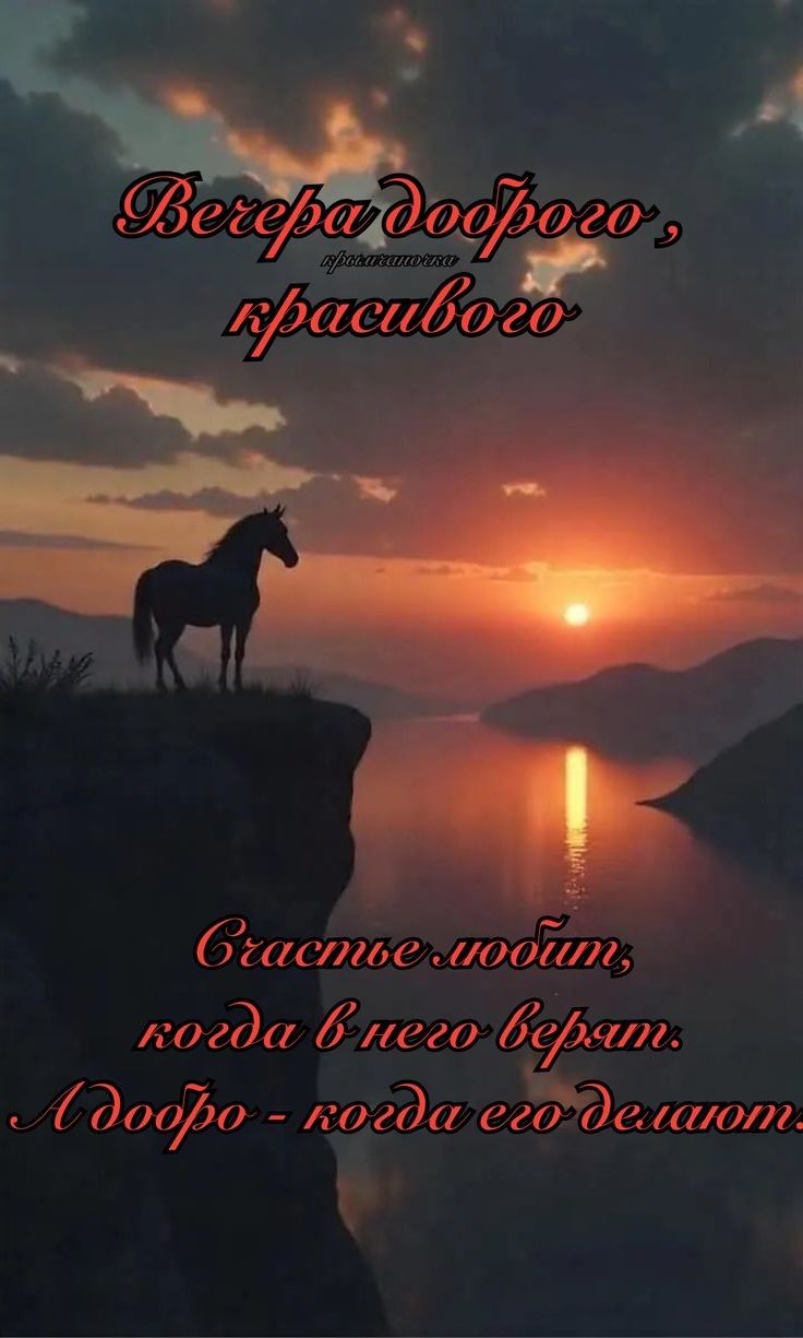 Вечера дорогого, красивого
Счастье любит, когда в него верят.
Ладо́го - когда его делают.