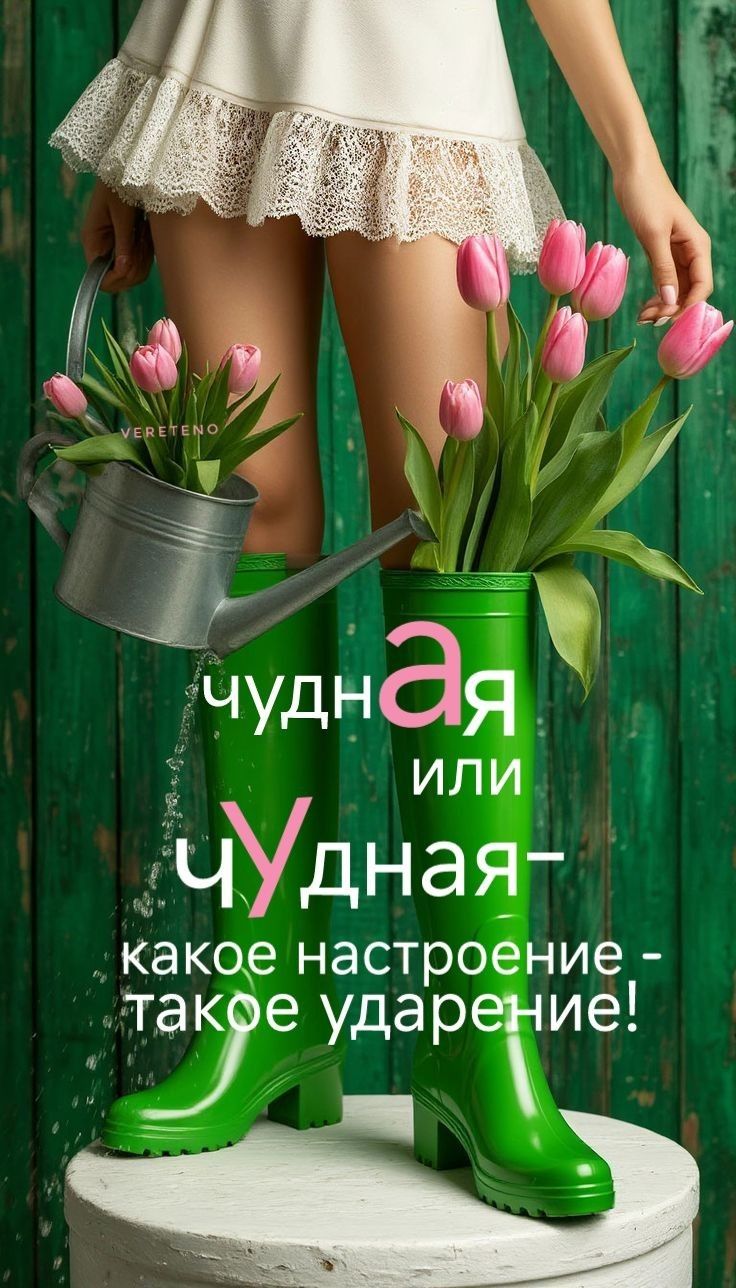 чуднАя или чУДная – какое настроение – такое ударение!