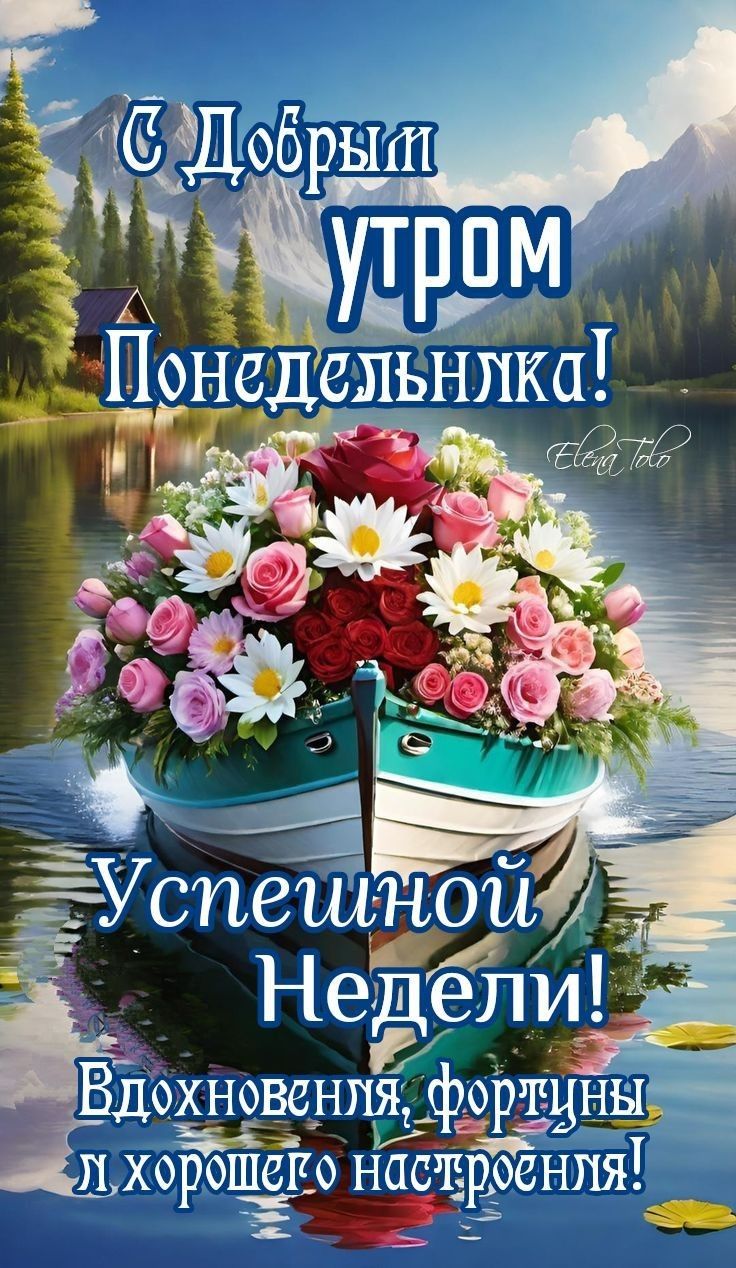 С Добрым Утром Понедельника! Успешной Недели! Вдохновения, фортуны и хорошего настроения!