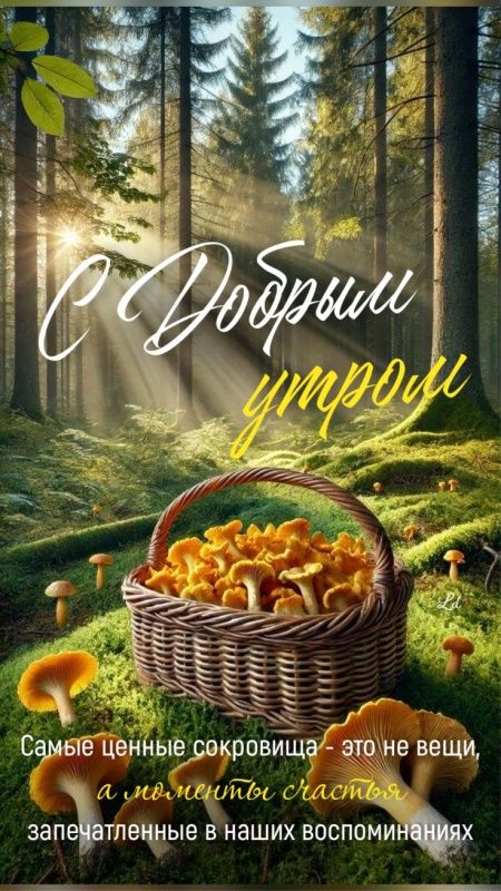 С Добрым утром
Самые ценные сокровища - это не вещи, а моменты счастья, запечатленные в наших воспоминаниях