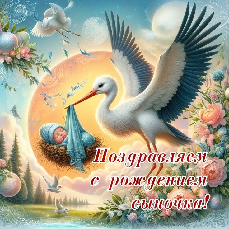 Поздравляем с рождением сыночка!