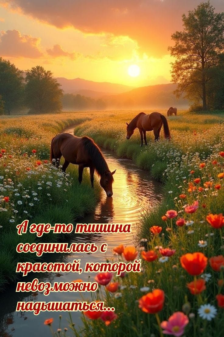 А где-то тишина соединилась с красотой, которой невозможно надышаться...