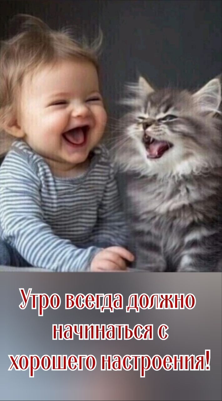 Утро всегда должно начинаться с хорошего настроения!
