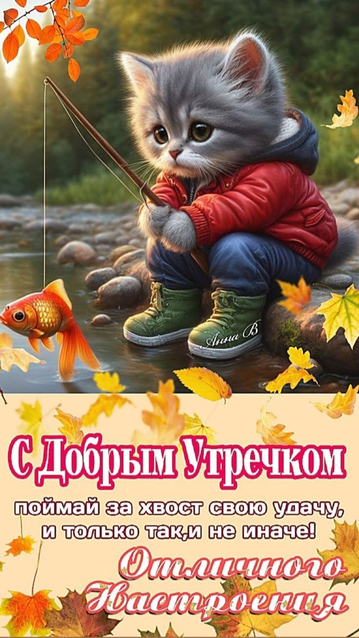 С Добрым Утремщком
поймай за хвост свою удачу, и только так, и не иначе!
Отличного Настроения