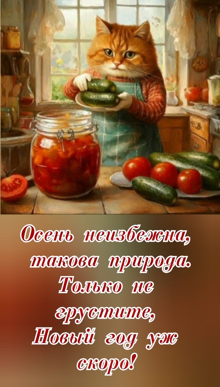 Осень неизбежна, такова природа. Только не грустите, Новый год уж скоро!