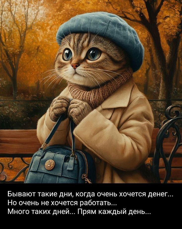 Бывают такие дни, когда очень хочется денег... Но очень не хочется работать... Много таких дней... Прям каждый день...