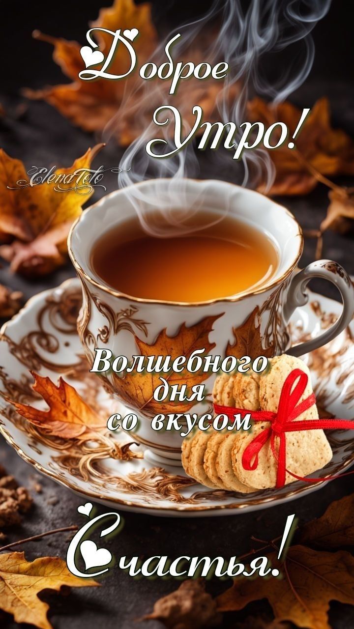 Доброе Утро! Волшебного дня со вкусом Счастья!