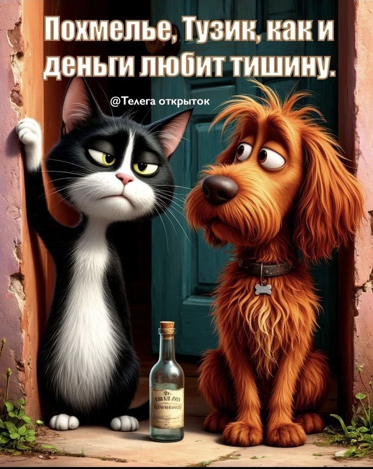 Похмелье, Тузик, как и деньги любит тишину.