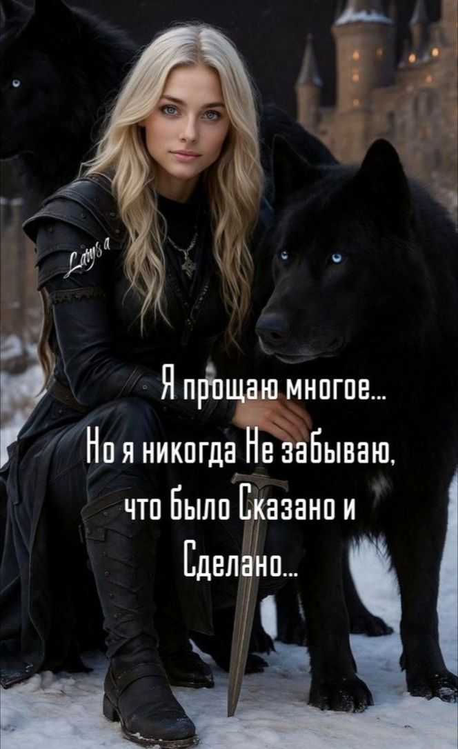 Я прощаю многое...
Но я никогда Не забываю, что было Сказано и Сделано...
