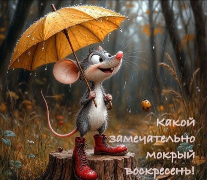 Какой замечательно мокрый Воскресенье!
