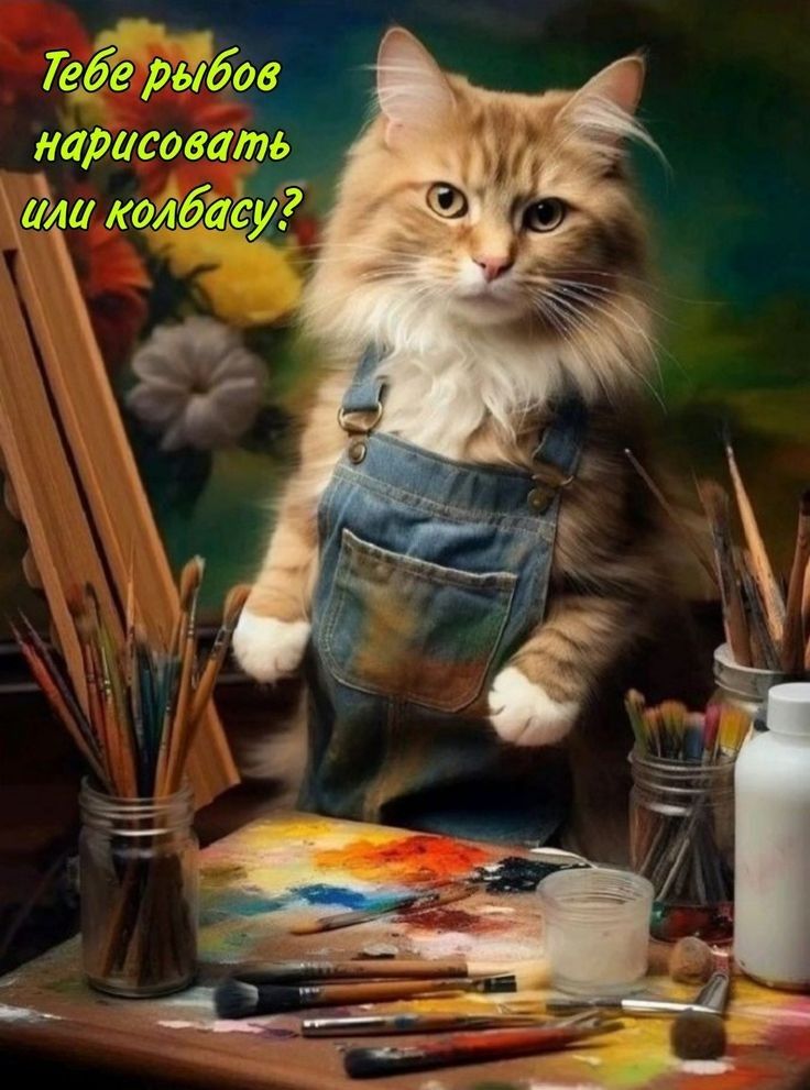 Тебе рыбу нарисовать или колбасу?