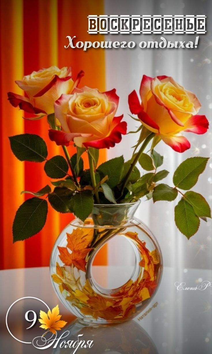ВОСКРЕСЕНЬЕ Хорошего отдыха! 9 Ноября