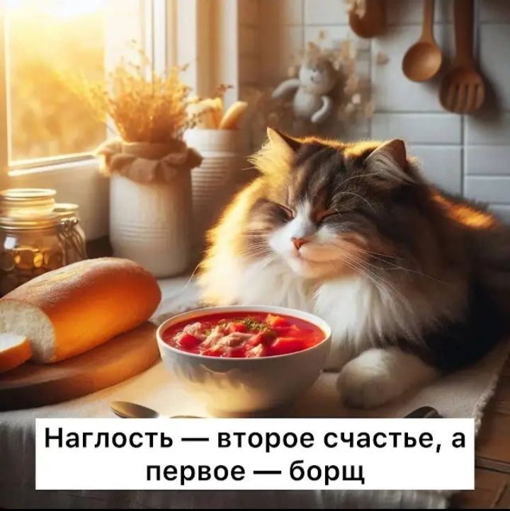 Наглость — второе счастье, а первое — борщ