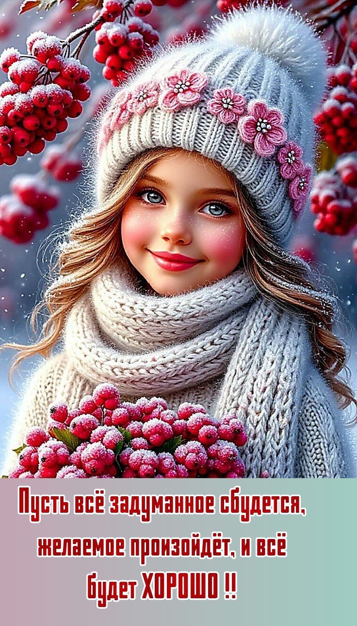 Пусть всё задуманное сбудется, желаемое произойдёт, и всё будет ХОРОШО !!