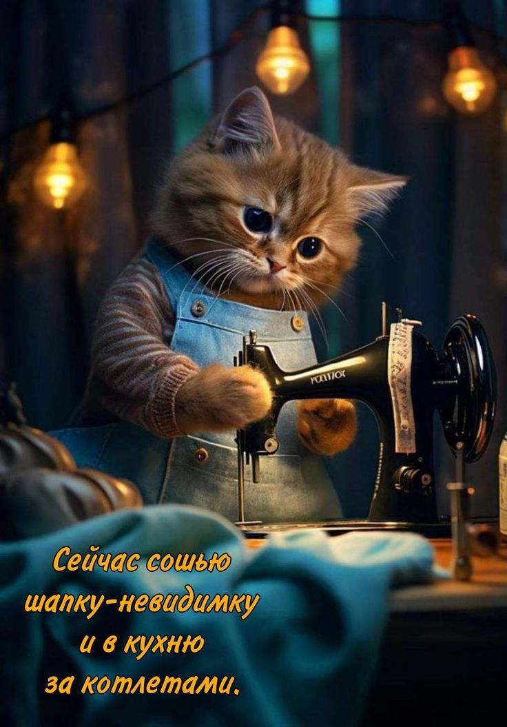 Сейчас сошью шапку-невидимку и в кухню за котлетами.