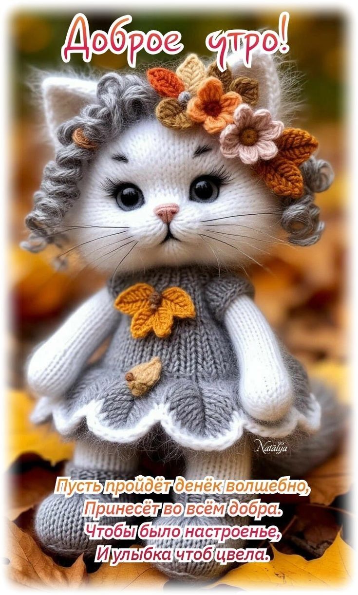 Доброе утро!
Пусть пройдёт денёк волшебно,
Принесёт во всём добра,
Чтобы было настроение,
И улыбка чтоб цвела