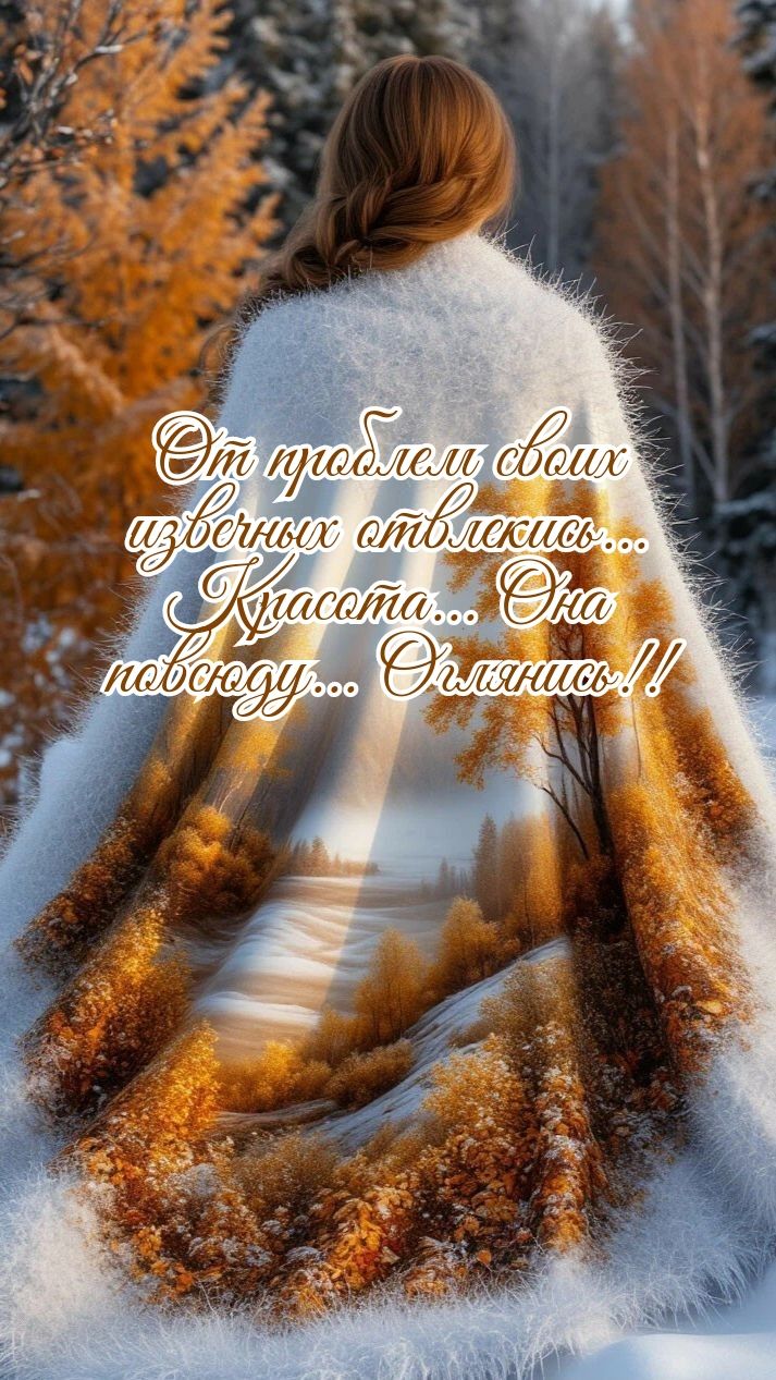 От проблем своих извечных откажись... Красота... Она повсюду... Олянись!!