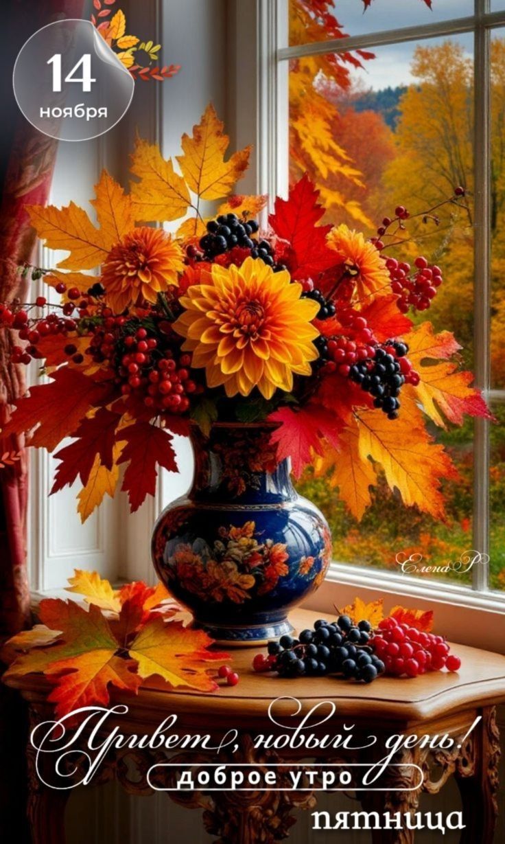 14 ноября
Привет, новый день! доброе утро
пятница