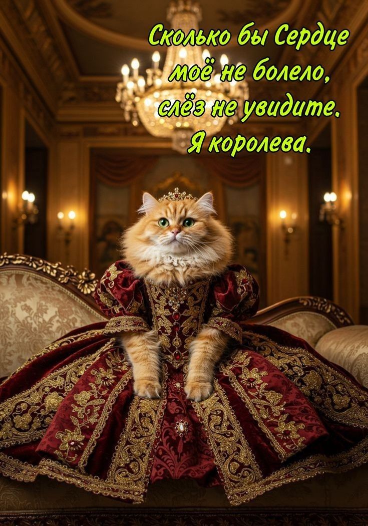 Сколько бы Сердце моё не болело, слёз не увидите. Я королева.