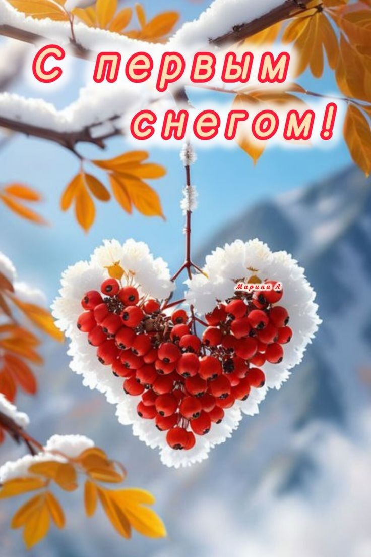 С первым снегом!