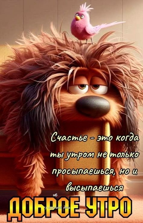 Счастье - это когда ты утром не только просыпаешься, но и высыпaешься\nДОБРОЕ УТРО