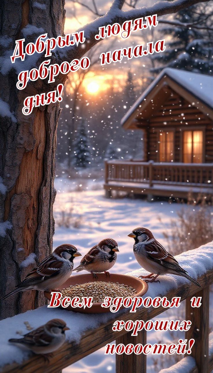 Добрым людям доброго начала дня! Всем здоровья и хороших новостей!