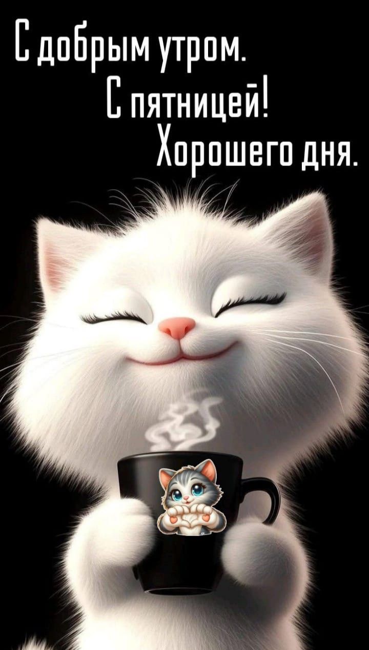 С добрым утром. С пятницей! Хорошего дня.