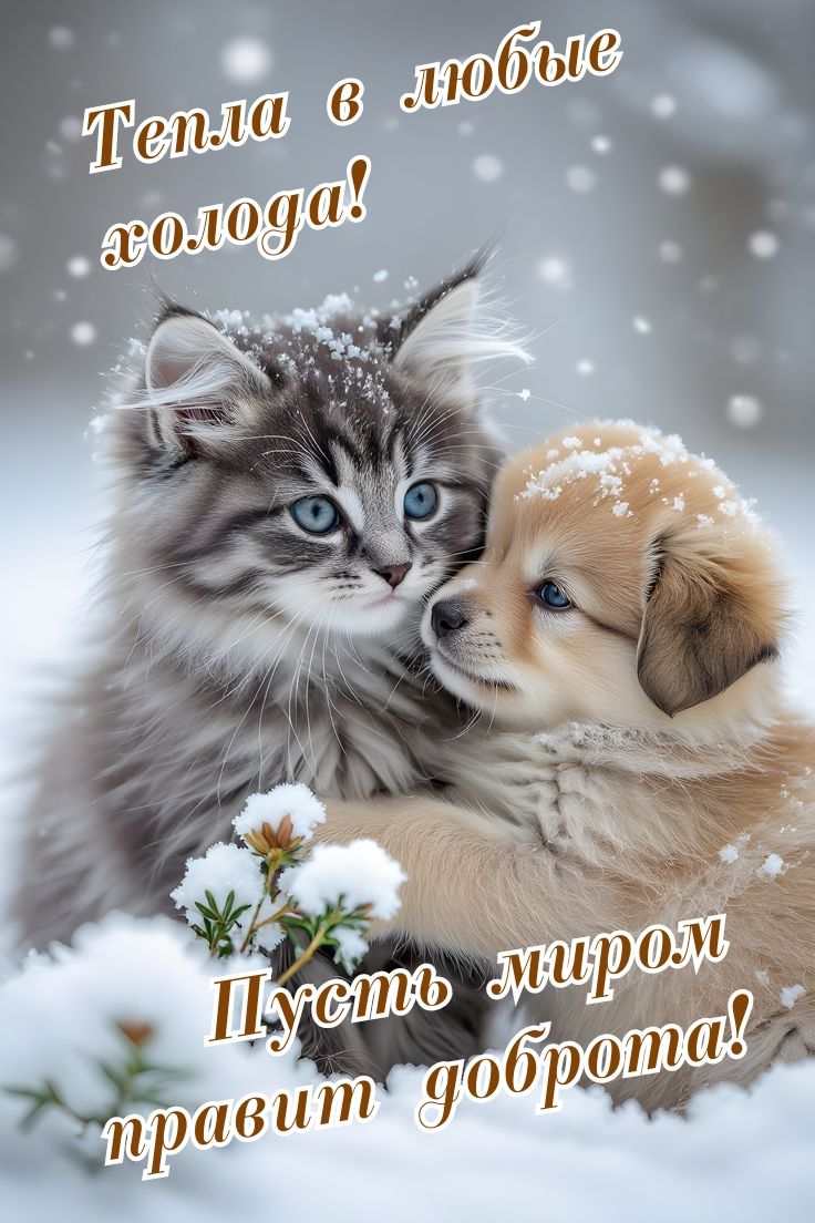 Тепла в любые погоды! Пусть миром правит доброта!