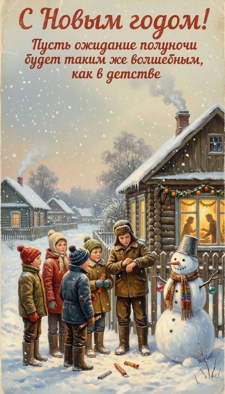 С Новым годом! Пусть ожидание полночью будет таким же волшебным, как в детстве