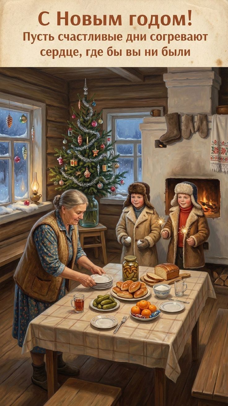 С Новым годом! Пусть счастливые дни согревают сердце, где бы вы ни были