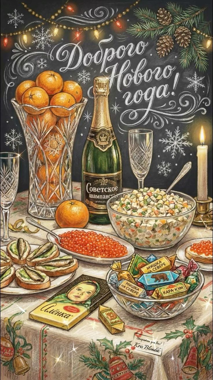 Доброго Нового года! Советское шампанское