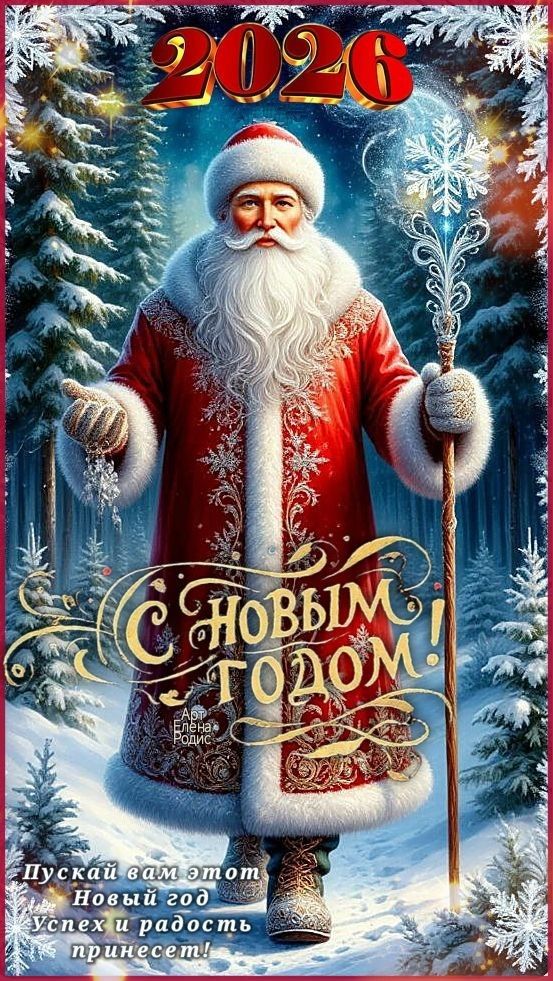 2026
С НОВЫМ ГОДОМ!
Пускай вам этот Новый год Успех и радость принесет!